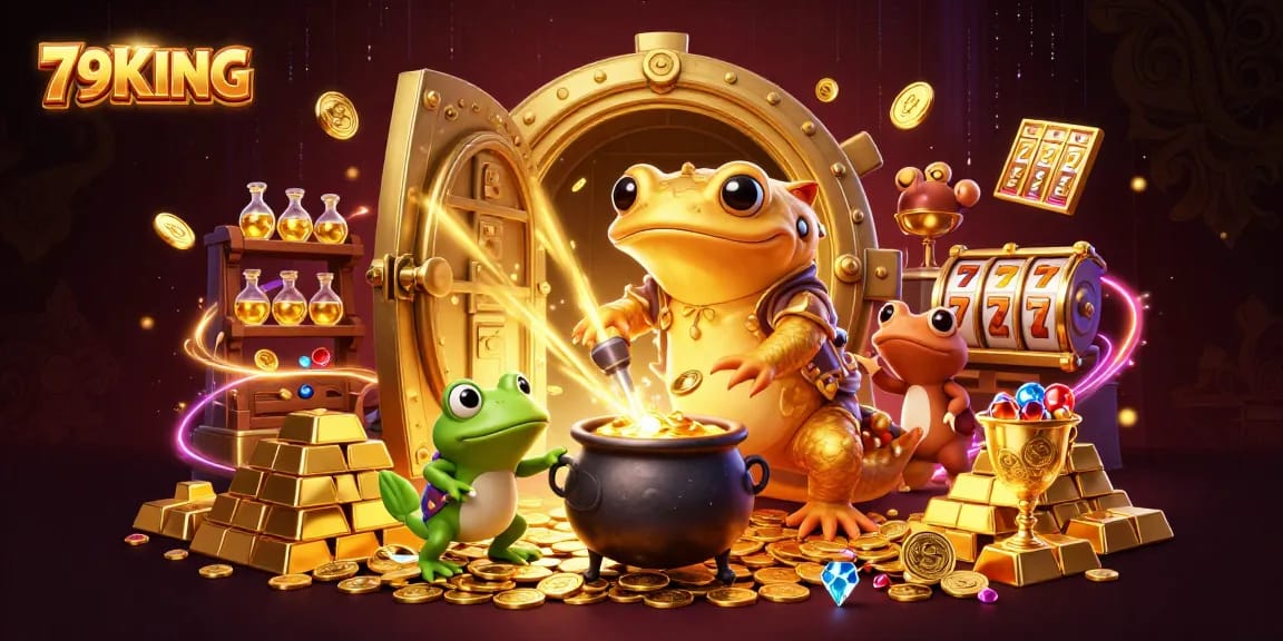 Engage with 79KING's innovative casino experience featuring enchanting golden characters and dynamic slots.
