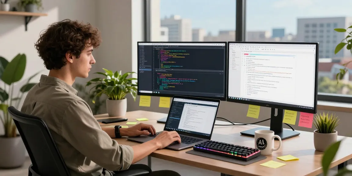Explore developer workspace with crush ai technology showcasing coding and innovation.