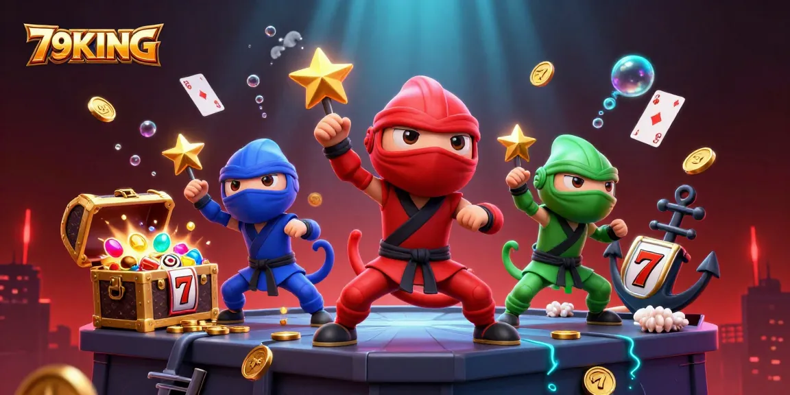 Engage with 79KING's thrilling slots as animated chameleons perform with vibrant visuals and dynamic elements.