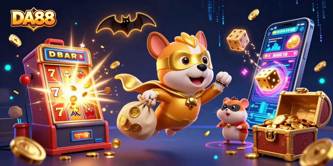 Experience exciting gameplay at DA88 with vibrant casino-themed characters and elements!