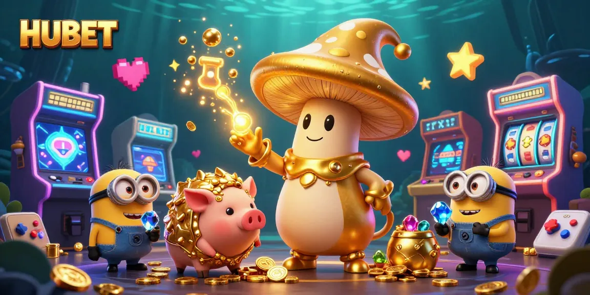 Engage with HUBET gaming magic as a wizard transforms treasures, igniting casino excitement.