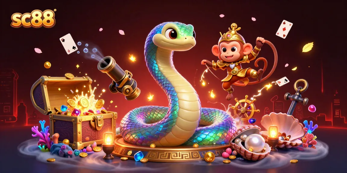 Experience the excitement of sc88 with vibrant slot graphics and dynamic casino elements in a thrilling illustration.