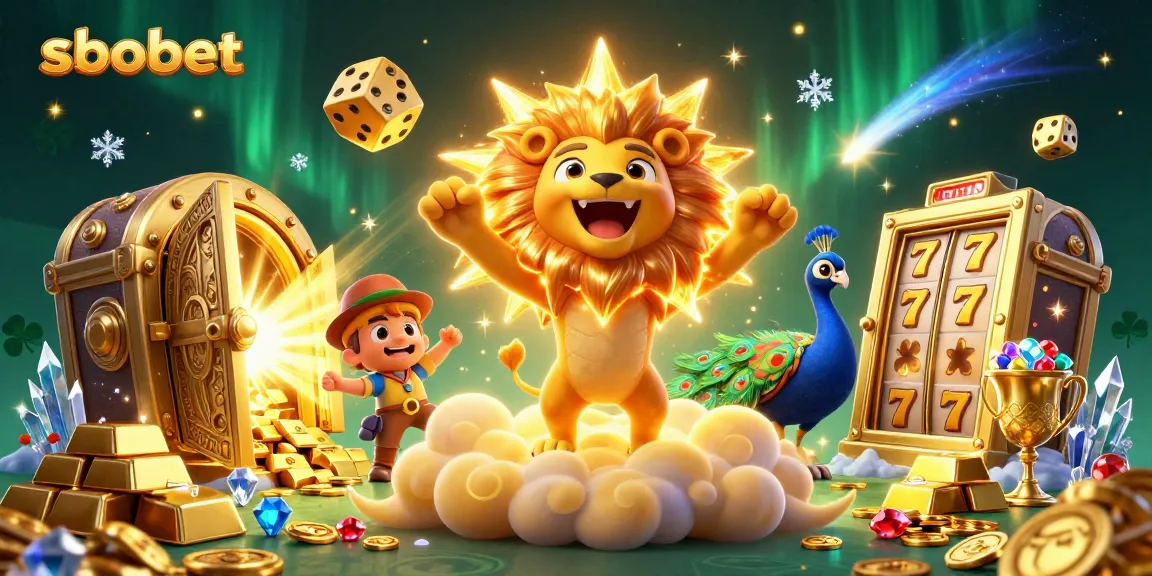 Bet on sbobet with the dynamic energy of slots and casino treasures in this captivating scene.