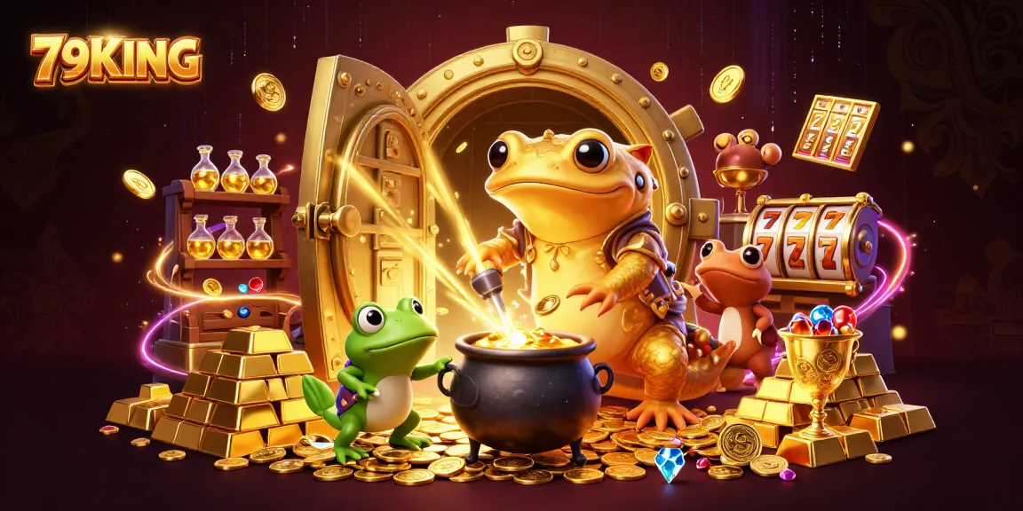Engage with 79KING's innovative casino experience featuring enchanting golden characters and dynamic slots.
