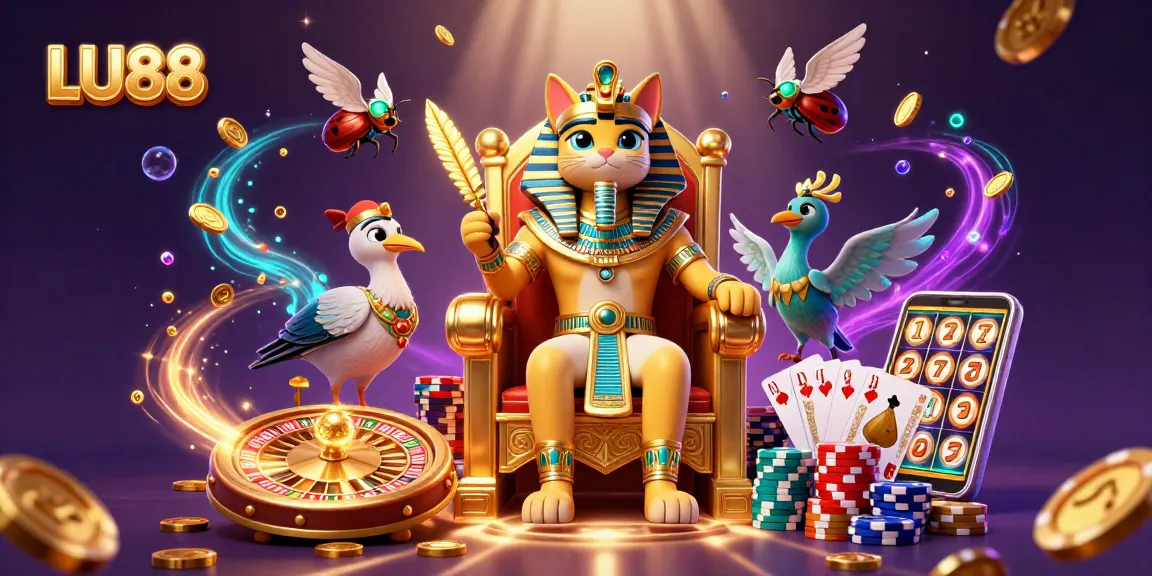 LU88 engages players with thrilling jackpots and vibrant game atmosphere amidst golden treasures.