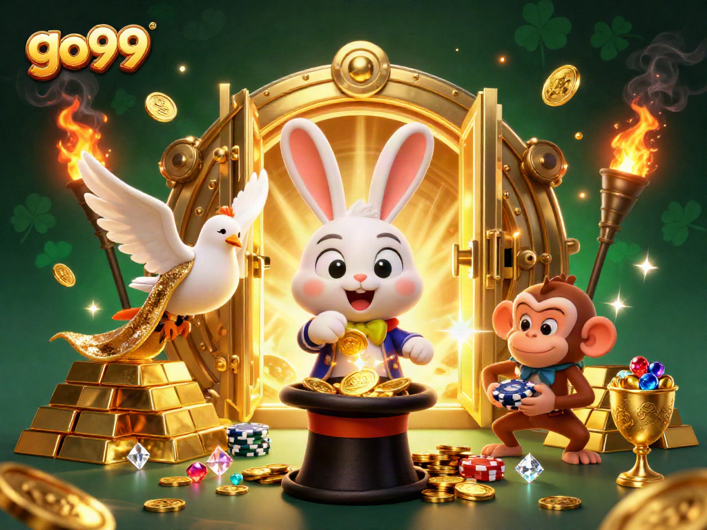 Experience go99's magical world of winning with lively characters and endless treasure.