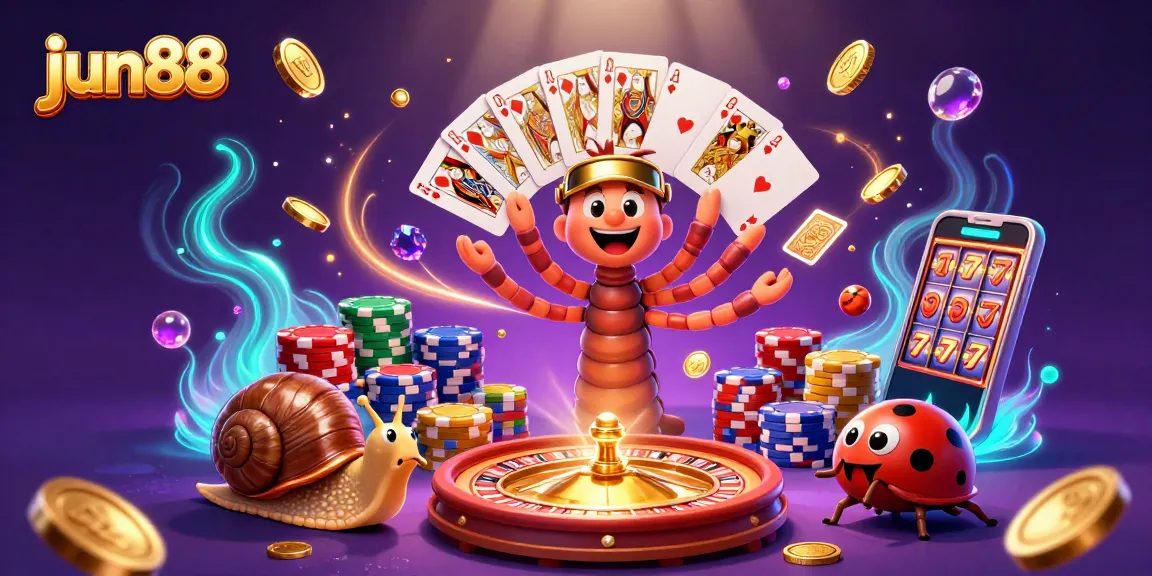 Experience thrilling gameplay at jun88 with a lively dealer, gracious high-roller, and vibrant casino elements.