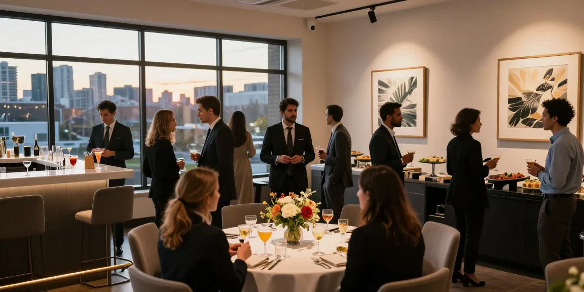 event space mississauga filled with guests enjoying a stylish gathering with drinks and gourmet cuisine