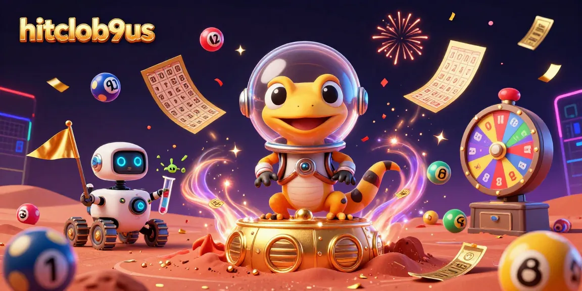 Engage in thrilling gameplay at hitclub9us with vibrant lotteries, golden prizes, and a cosmic casino adventure atmosphere.