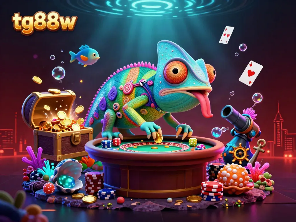 Experience exciting wins at tg88w with vibrant casino games featuring colorful characters and treasures.