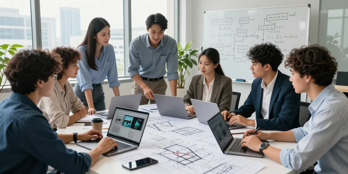 Engineering Services Canada: Professional engineers collaborating on innovative design solutions in a modern office.
