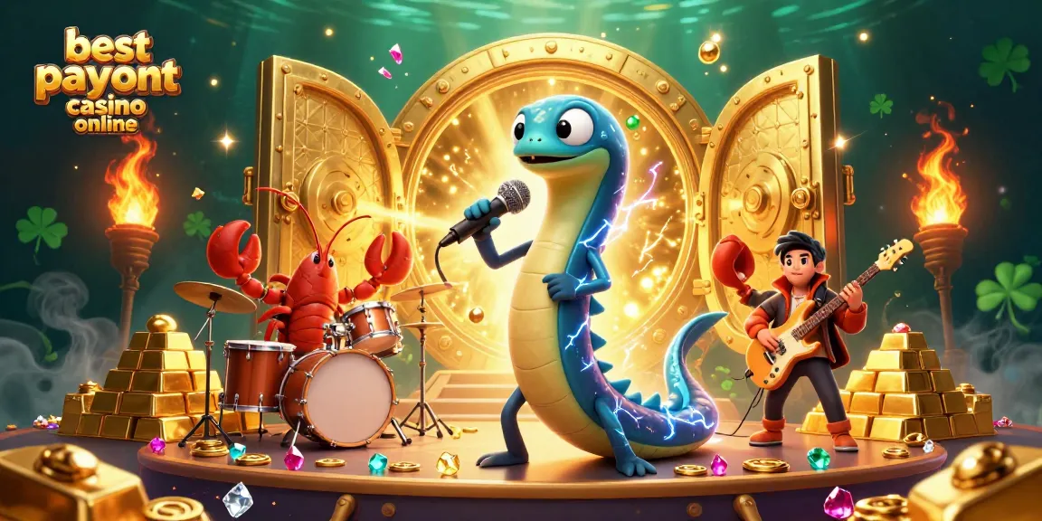 Experience the best payout casino online with vibrant underwater DJ performance by electric eel.