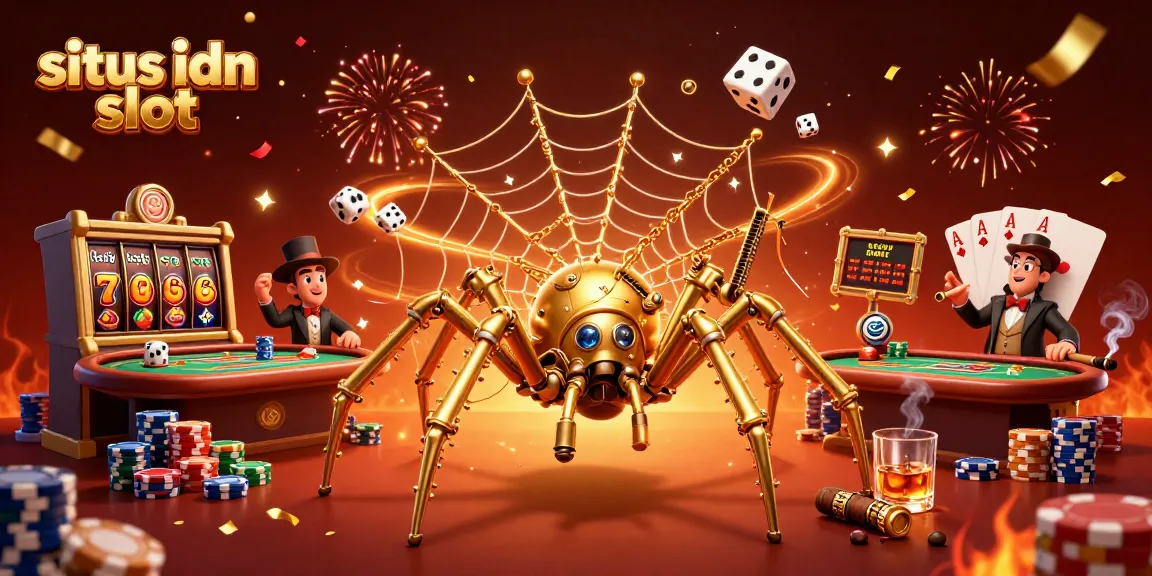 Mainkan situs idn slot dengan seru dalam ilustrasi kasino 3D yang menarik dan detail.