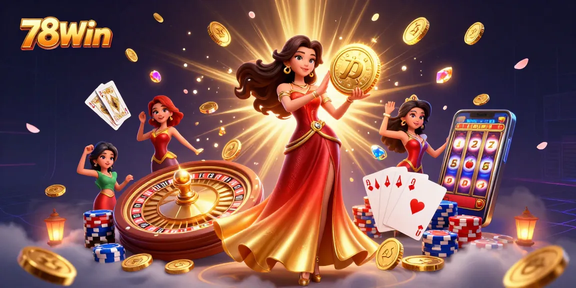 Spin your luck at 78Win with vibrant casino elements and exhilarating game visuals.