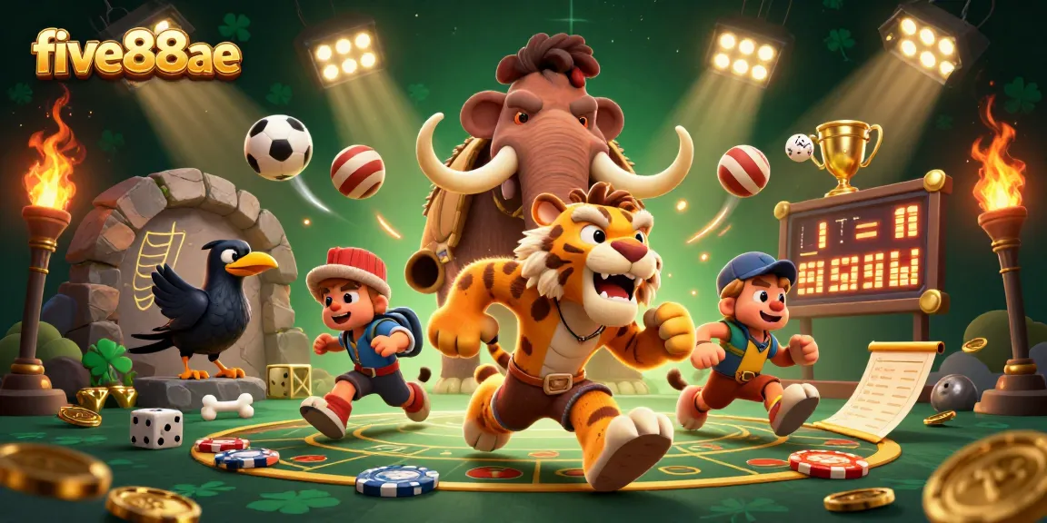 Experience thrilling gameplay with five88ae at a vibrant prehistoric casino showcasing exciting sports elements.