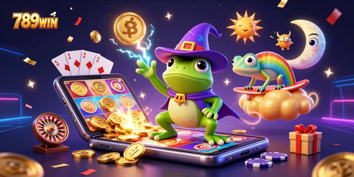 Experience thrilling gameplay with 789WIN’s vibrant digital scene showcasing exciting casino elements.