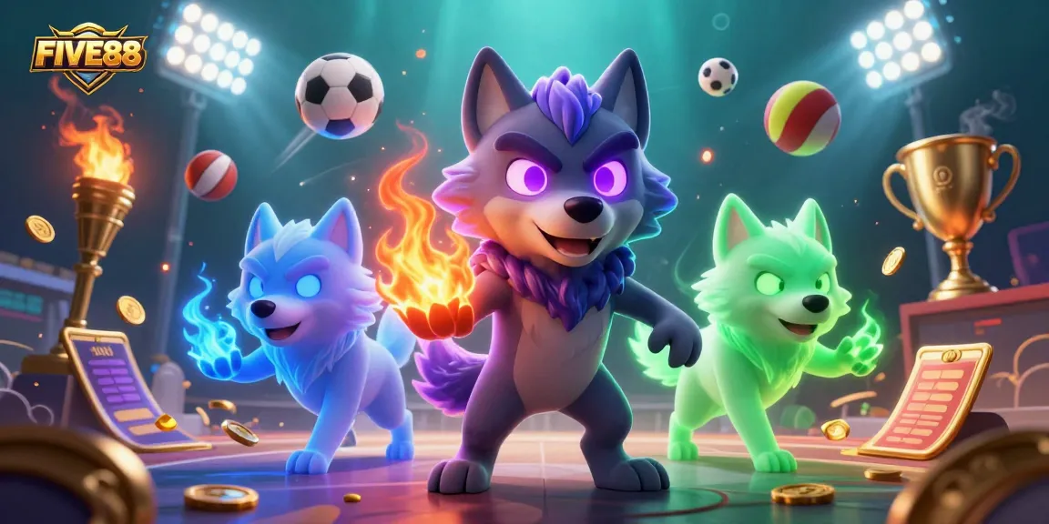 Experience thrilling sports betting action with FIVE88's dynamic gaming environment and exciting game elements.