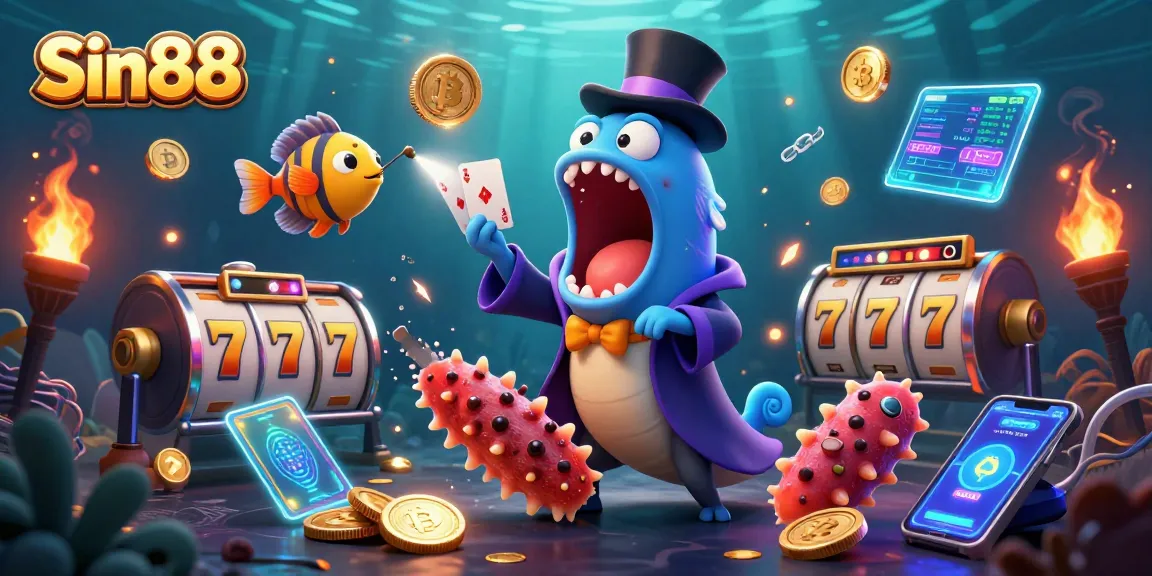 Engage with Sin88's spectacular slot game experience featuring enchanting sea creatures and thrilling treasure!